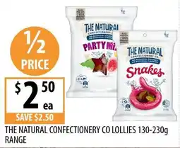 Supabarn The Natural Confectionery Co Lollies offer
