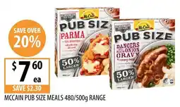Supabarn McCain Pub Size Meals offer