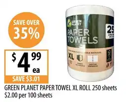 Supabarn Green Planet Paper Towel XL Roll offer