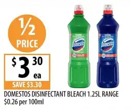 Supabarn Domestos Disinfectant Bleach offer