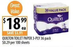 Supabarn Quilton Toilet Paper 3-Ply offer
