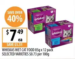 Supabarn Whiskas Wet Cat Food offer