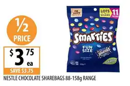 Supabarn Nestle Chocolate Sharebags offer