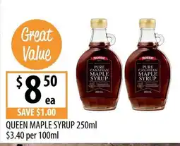 Supabarn Queen Maple Syrup offer
