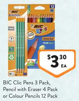 Foodworks BIC Clic Pens offer