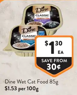 Foodworks Dine Wet Cat Food offer