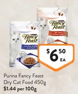 Foodworks Purina Fancy Feast Dry Cat Food offer