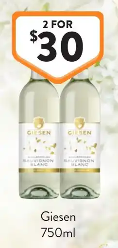 Foodworks Giesen Sauvignon Blanc offer