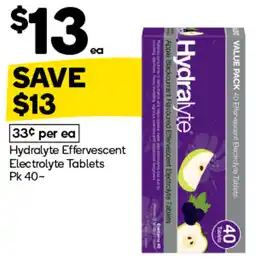 Woolworths Hydralyte Effervescent Electrolyte Tablets offer