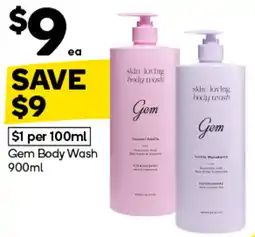 Woolworths Gem Body Wash offer