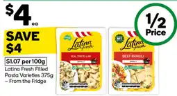 Woolworths Latina Fresh Filled Pasta Varieties offer