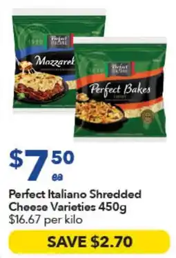 Ritchies Perfect Italiano Shredded Cheese Varieties offer
