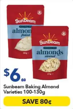 Ritchies Sunbeam Baking Almond Varieties offer