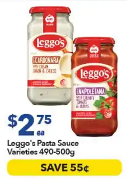 Ritchies Leggo's Pasta Sauce offer
