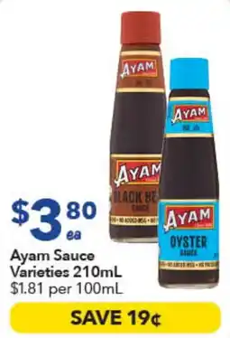 Ritchies Ayam Sauce Varieties offer