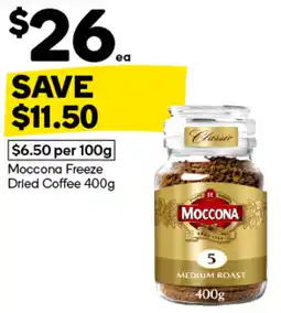 Woolworths Moccona Freeze Dried Coffee offer