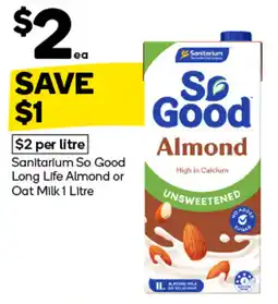 Woolworths Sanitarium So Good Almond offer