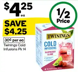 Woolworths Twinings Cold Infusions offer