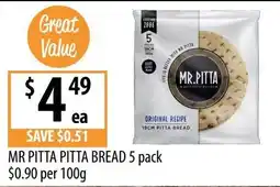 Supabarn Mr Pitta Pitta Bread offer