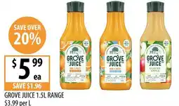 Supabarn Grove Juice 1.5L Range offer