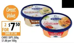 Supabarn Chris' Dips offer