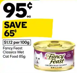 Woolworths Fancy Feast Classics Wet Cat Food offer