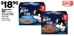 Woolworths Felix Wet Cat Food offer