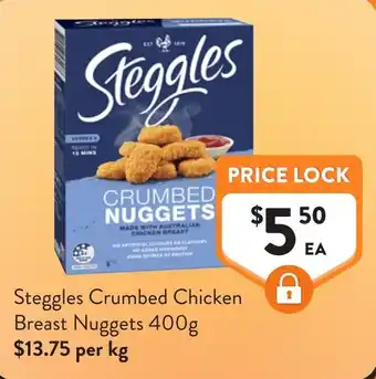 Steggles Crumbed Chicken Breast Nuggets