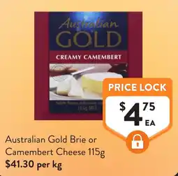Foodworks Australian Gold Camembert Cheese offer