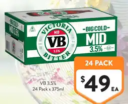 Foodworks Victoria Bitter Mid offer