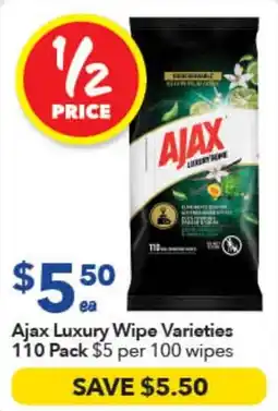 Ritchies Ajax Luxury Wipe Varieties offer