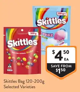 Foodworks Skittles Bag offer