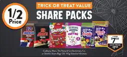 Foodworks Cadbury, Mars, The Natural Confectionery Co. or Skittles Share Bags Selected Varieties offer