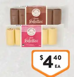 Foodworks Bakers Delight Choc Rollettes offer