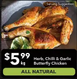 Ritchies Herb, Chilli & Garlic Butterfly Chicken offer