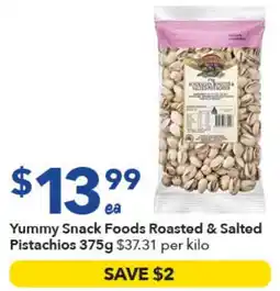 Ritchies Yummy Snack Foods Roasted & Salted Pistachios offer