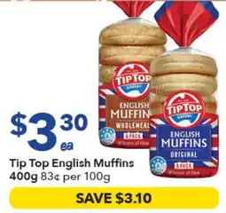 Ritchies Tip Top English Muffins offer