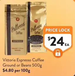 Foodworks Vittoria Espresso Coffee offer