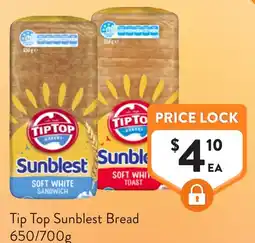 Foodworks Tip Top Sunblest Bread offer