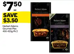 Woolworths Herbert Adams Gourmet Pies offer