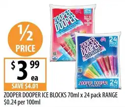 Supabarn Zooper Dooper Ice Blocks offer