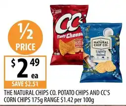 Supabarn The Natural Chips Co. Potato Chips and CC's Corn Chips offer