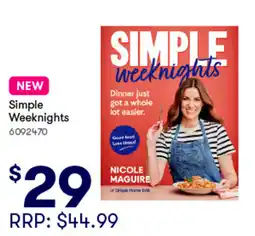Woolworths Simple Weeknights offer