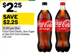 Woolworths Coca-Cola Classic, Zero Sugar or Diet Soft Drink Varieties offer