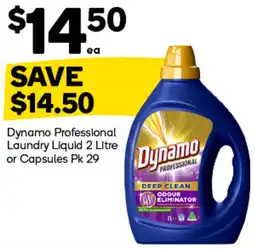 Woolworths Dynamo Professional Laundry Liquid offer