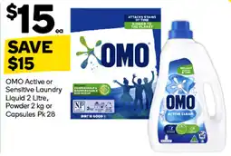 Woolworths OMO Active or Sensitive Laundry offer