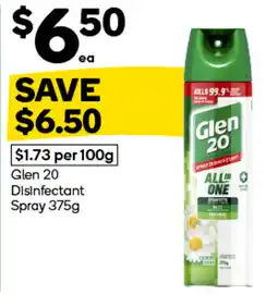 Woolworths Glen 20 Disinfectant Spray offer