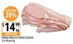 Supabarn Primo Rindless Middle Bacon offer
