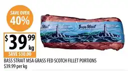 Supabarn Bass Strait MSA Grass Fed Scotch Fillet Portions offer