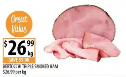 Supabarn Bertocchi Triple Smoked Ham offer